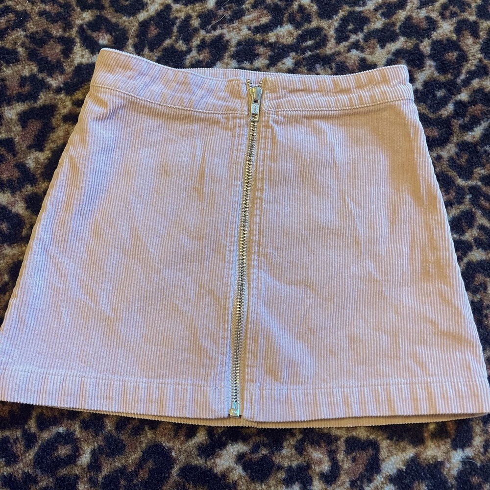 Pink full zip skirt